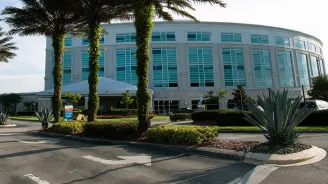 The front entrance of AdventHealth East Florida