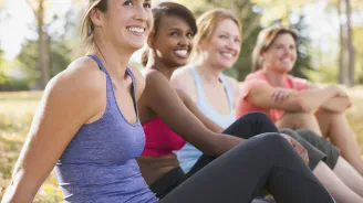 Diverse group of young, healthy women