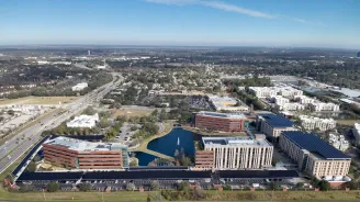 AdventHealth’s corporate campus solar energy project is one of the largest privately owned solar projects in Florida.