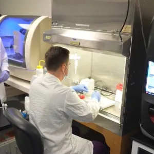 The AdventHealth clinical team works in lab researching and developing this new brain-eating amoeba test that can diagnose within three hours.