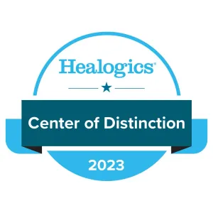2023 Healogics® Center of Distinction for Wound Care badge.