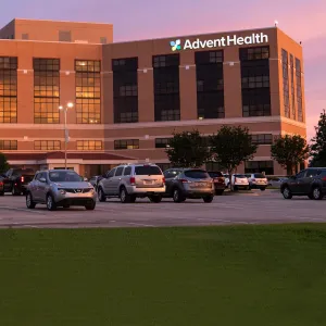 Front view of the AdventHealth Central Texas building