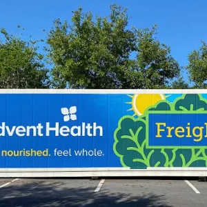 Freight farm at AdventHealth Celebration 
