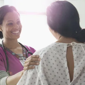 Nurse and patient