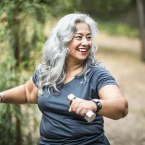Woman Exercising for Heart Health