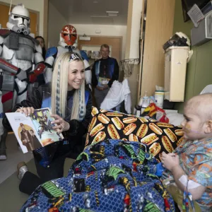 reading to patient