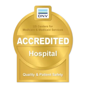 DNV accreditation for a Hospital with Quality and Patient Safety by the U.S. Centers for Medicare and Medicaid Services.