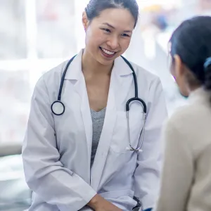 Friendly female doctor