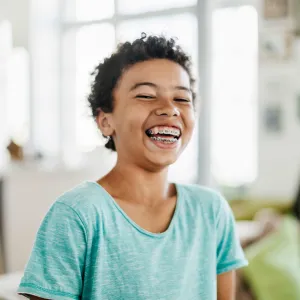 Girl smiling