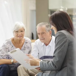 Care Management Conversing with Elderly Patient