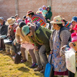 People waiting in line