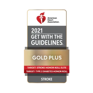 2021 Get with the guidelines gold plus award