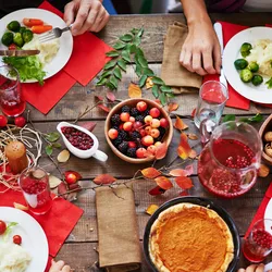 healthy food on a table