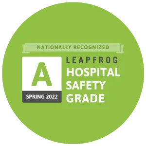 AdventHealth has earned the "Hospital Safety Grade" by Leapfrog for Spring 2022