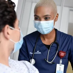 Nurse and patient