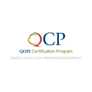 The logo for QOPI