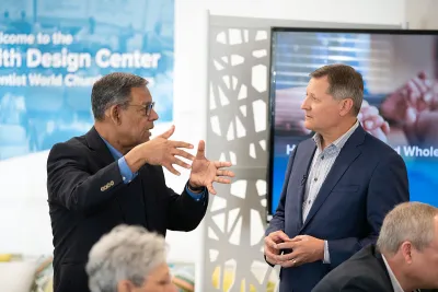General Conference officers and executives travel to the organization’s corporate headquarters to learn about design thinking and innovation centers.