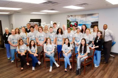 Group at AdventHealth Gordon Robotic Surgical Outreach Program 2017.
