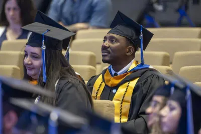 John Itoe at AHU graduation.