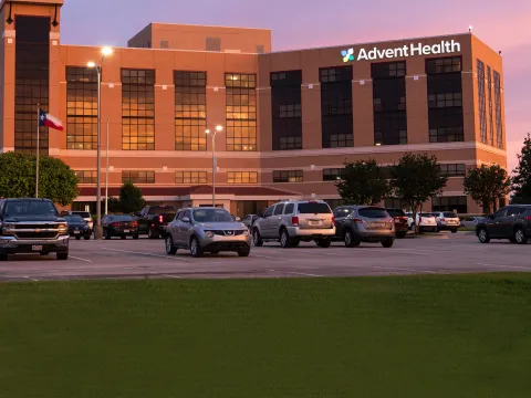 Front view of the AdventHealth Central Texas building