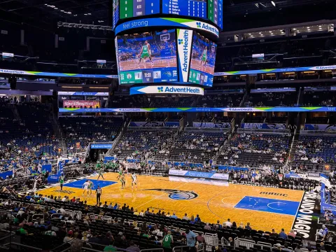 Orlando Magic preseason game at the Amway Center