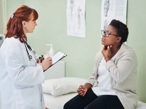 A Patient Speaks to Her Doctor About Symptoms She's Having