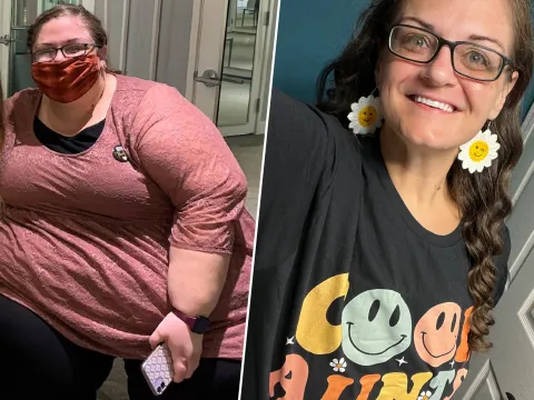 Jenn's weight loss before and after