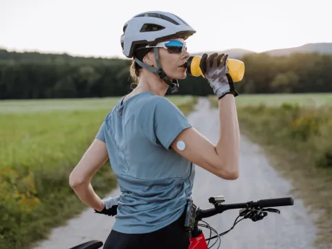 Woman on a bicycle