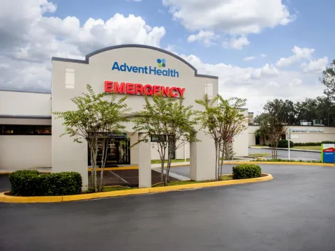 Outside view of AdventHealth Dade City Emergency Room.