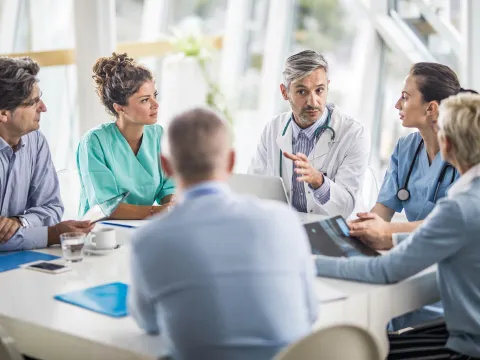 AdventHealth physician meeting.