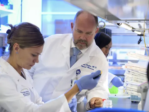 Richard Pratley, M.D. in TRI lab