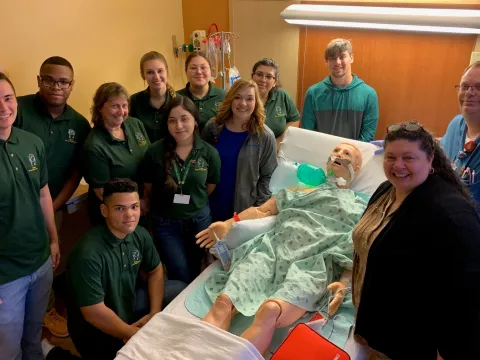 Seniors from DeLand High School’s medical academy recently toured AdventHealth DeLand as part of the teenagers’ first step towards internships and job shadowing opportunities.