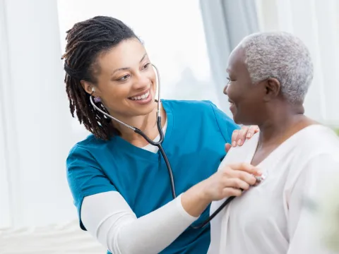 Patient at Wellness Check Up