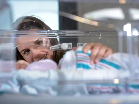 Mother and Baby in our NICU.