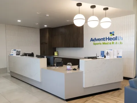  AdventHealth Sports Medicine and Rehab lobby and visitors area