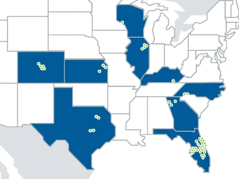 Infographic showcasing AdventHealth’s scale:
