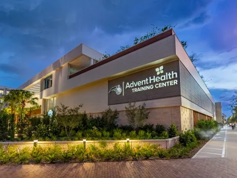 Exterior of the AdventHealth Training Center