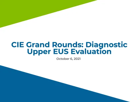 CIE Grand Rounds: Diagnostic Upper EUS Evaluation