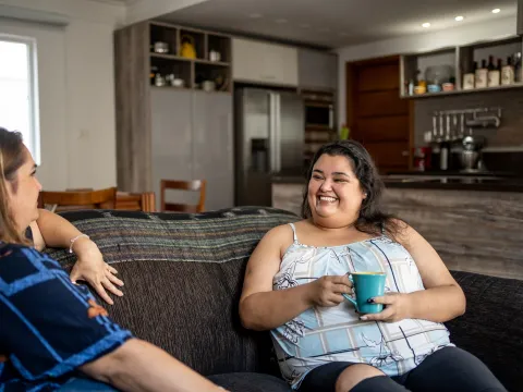 friends drinking coffee