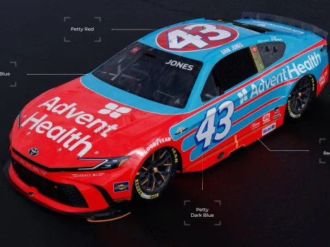 AdventHealth, Legacy Motor Club remember John Andretti with Darlington throwback