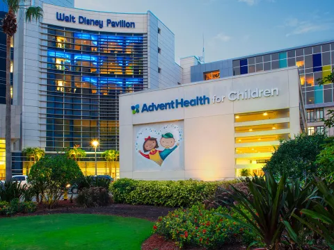 Exterior photo of the AdventHealth for Children Walt Disney Pavilion