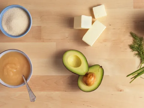 Healthy ingredients on a table.