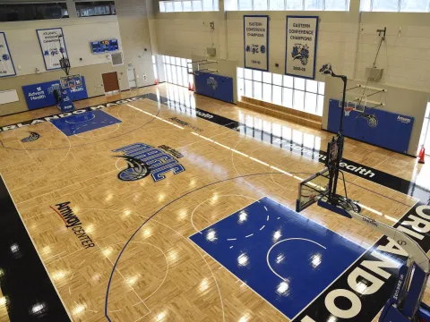 The AdventHealth practice facility for the Orlando Magic.