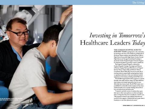 preview of robotic surgery from spring 2017 northwest georgia health magazine