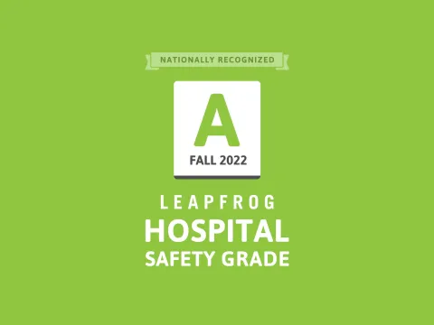 leapfrog award hospital safety grade a 2022