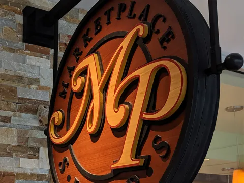 Sign for market place