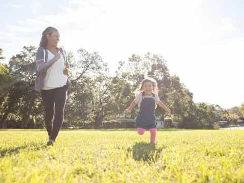 A day at the park with mom.