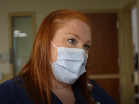 While on vacation in NYC, Nicole Horochowski, an ICU nurse from AdventHealth Orlando, helped a man who collapsed in the audience of 'Funny Girl'.