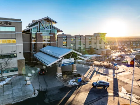 Photo of the entrance to AdventHealth Parker