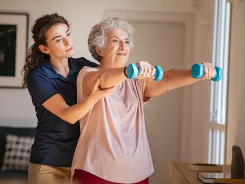 Learning to be a physical therapy aide